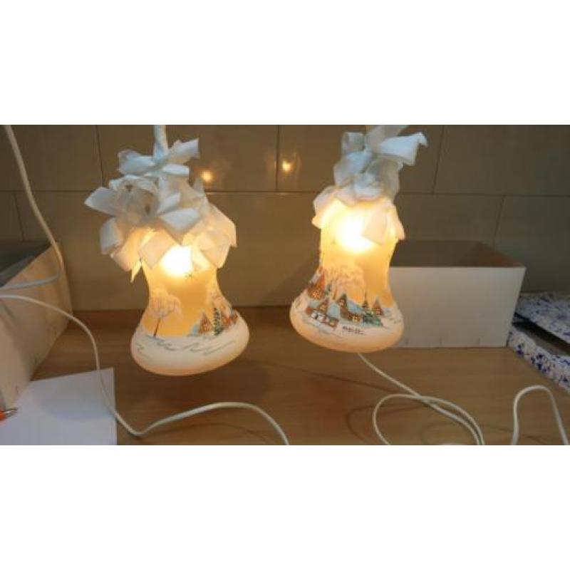 Kerst versiering Kerstklokken met verlichting Kerstklok door