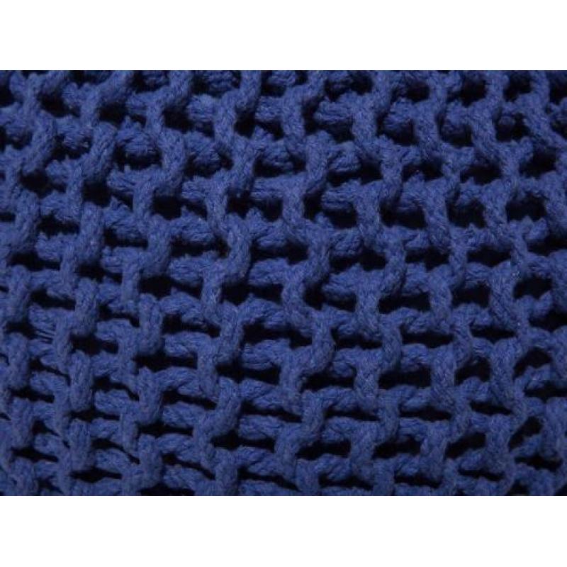 Beliani Conrad - Poef - Stof - blauw