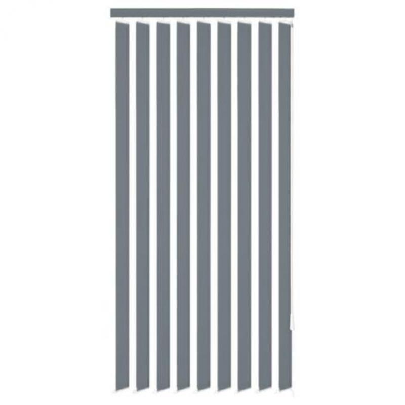 vidaXL Verticale jaloezie grijs stof 150x180 cm