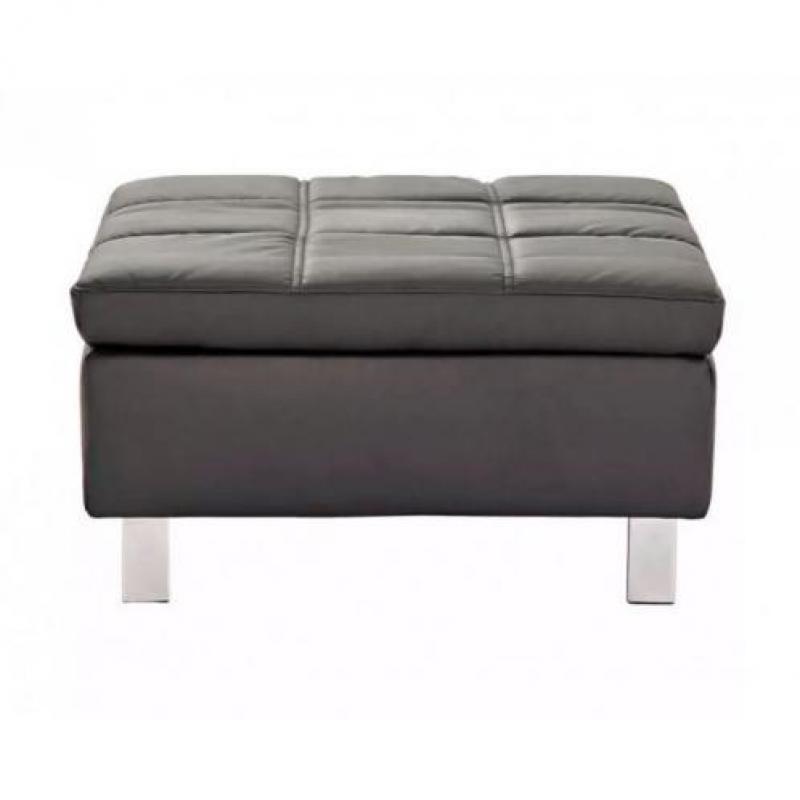 Hocker Casey lederlook zwart van € 219 NU € 129