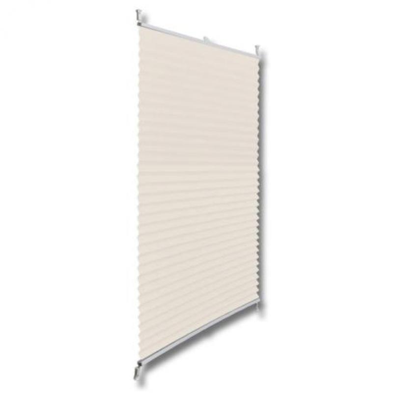 vidaXL Plissé rolgordijn 70x150cm creme