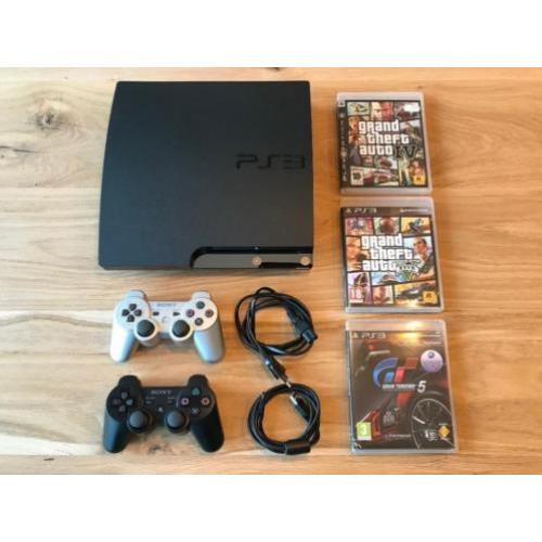 Sony Playstation 3 - 2x Dual Shock - 3x Games - Nieuwstaat!