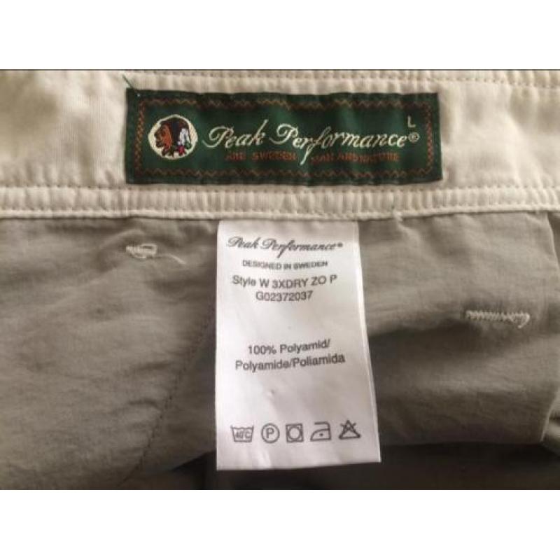 Mooie afritsbroek Peak Performance, maat L
